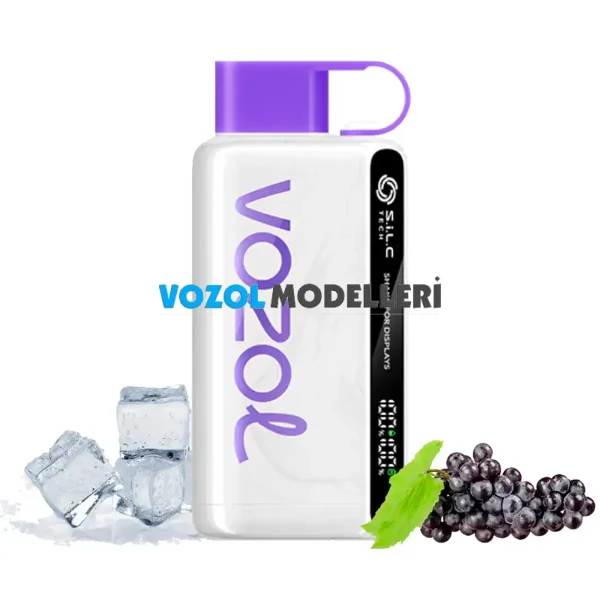 Vozol 12000 Puff Grape ice Ekranlı