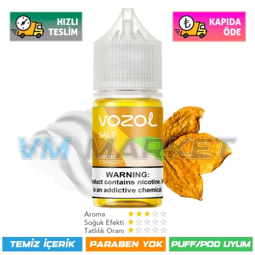 Vozol Likit Cream Tobacco 30ml