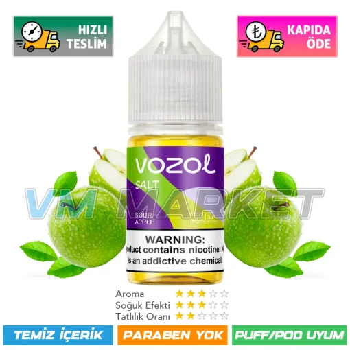 Vozol Likit Sour Apple 30ml