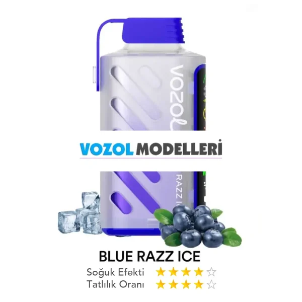 Vozol 20000 Puff Gear Power Blue Razz ice