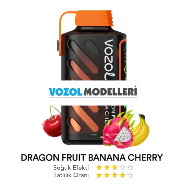Vozol 20000 Puff Gear Power Dragon Fruit Banana Cherry