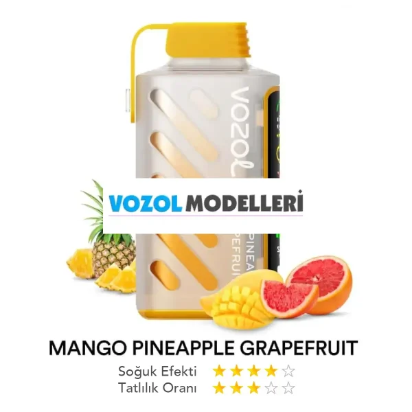 Vozol 20000 Puff Gear Power Mango Pineapple Grapefruit