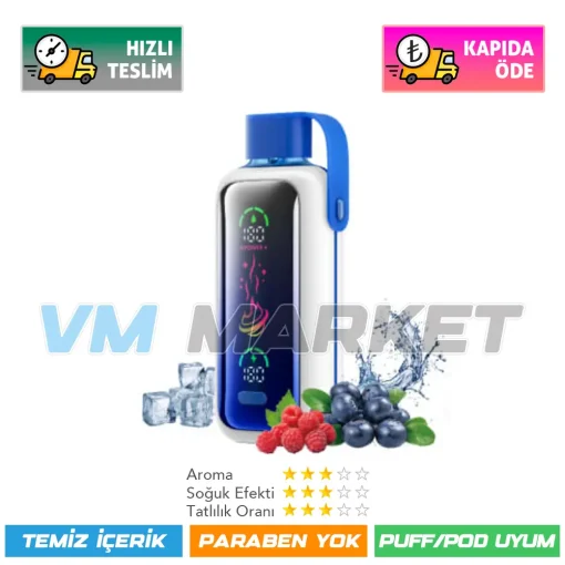 Vozol Star 20000 Puff Blue Razz ice