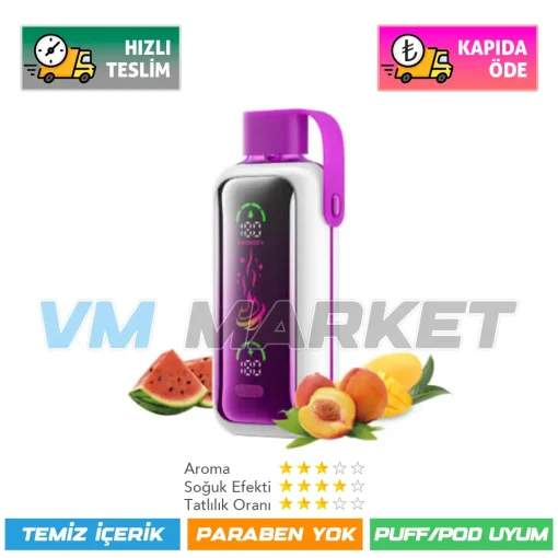 Vozol Star 20000 Puff Peach Mango Watermelon